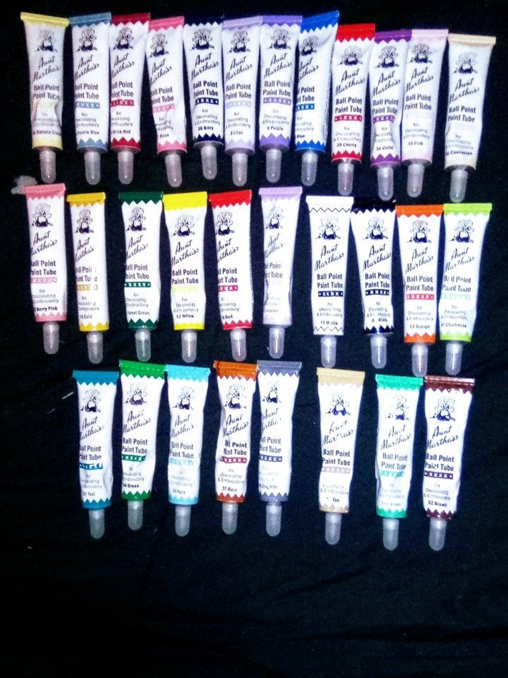 Aunt Martha's Multi-Color Ball Point Paint Tubes - Assorted Colors